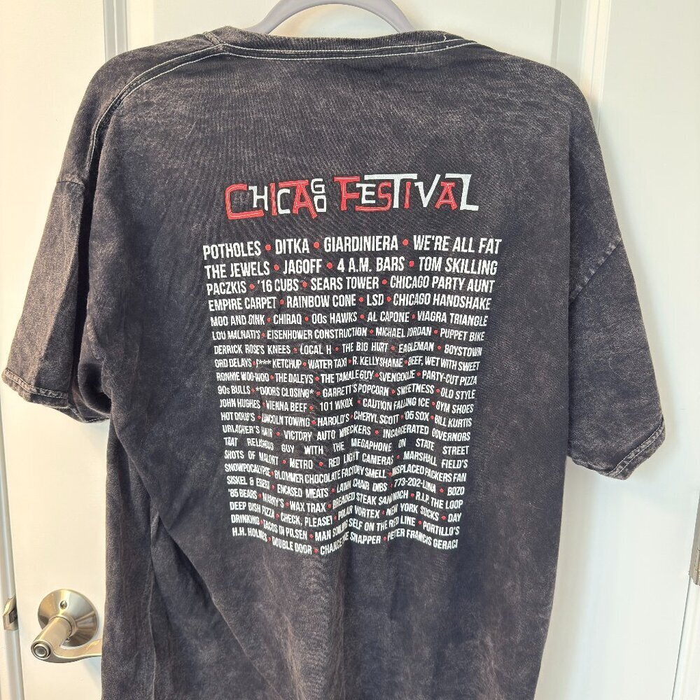 Chicago Festival Graphic Tee – Vintage Wash – Size XL